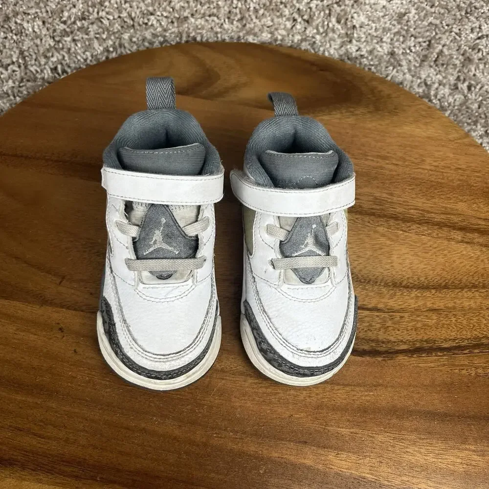 Jordan Spizike Low Toddler Size 7C Sneakers White Wolf Grey FQ3952-102